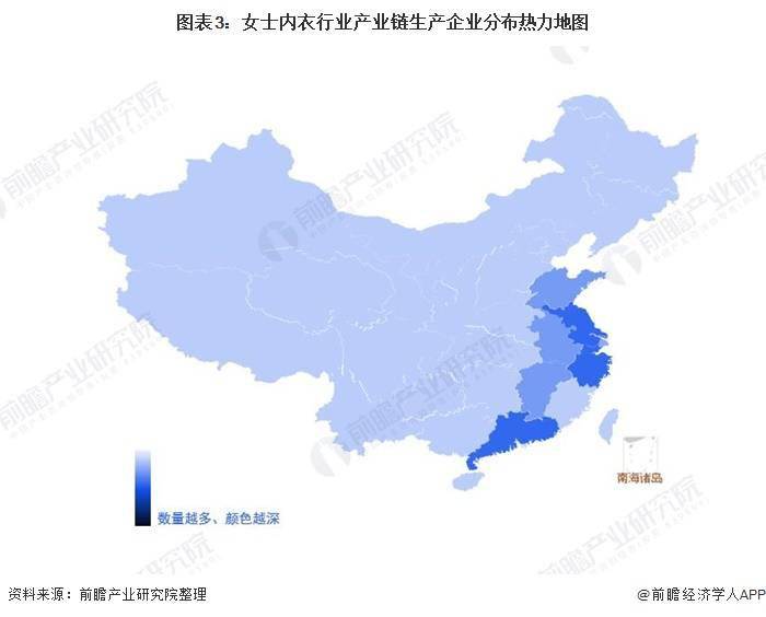2021年中国女士内衣行业产业链现状及市场竞争格局分析 广东省企业分布最为集中